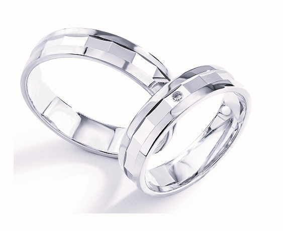 Trouwringen Zilver model 4036 | Stel uw eigen set samen