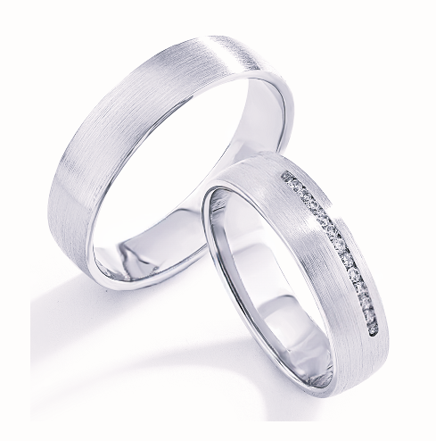 Trouwringen Zilver model 10186 | Stel uw eigen set samen