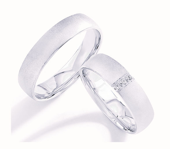 Trouwringen Zilver model 10203 | Stel uw eigen set samen