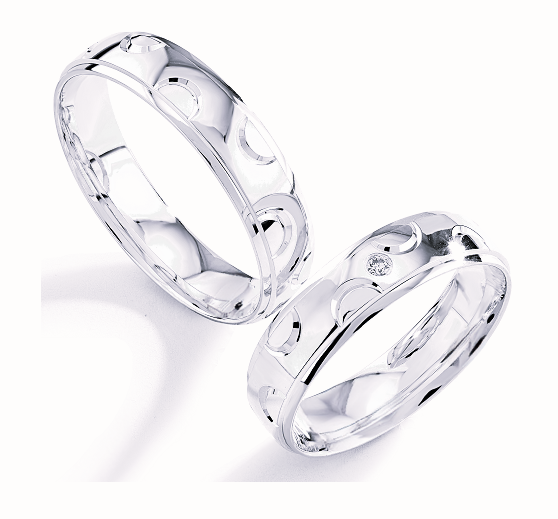 Trouwringen Zilver model 5142 | Stel uw eigen set samen