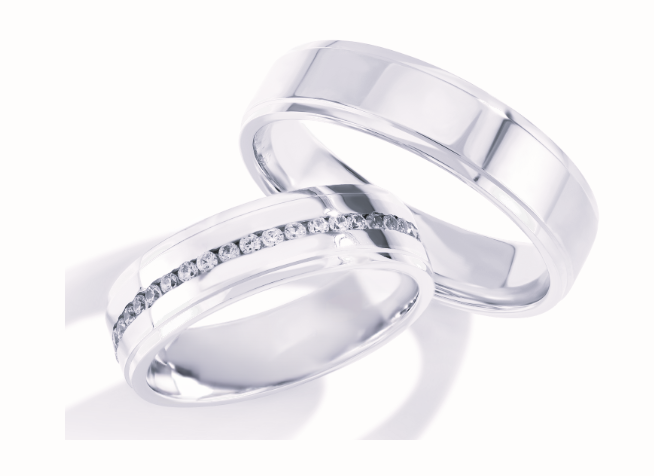 Trouwringen Zilver model 20116 | Stel uw eigen set samen