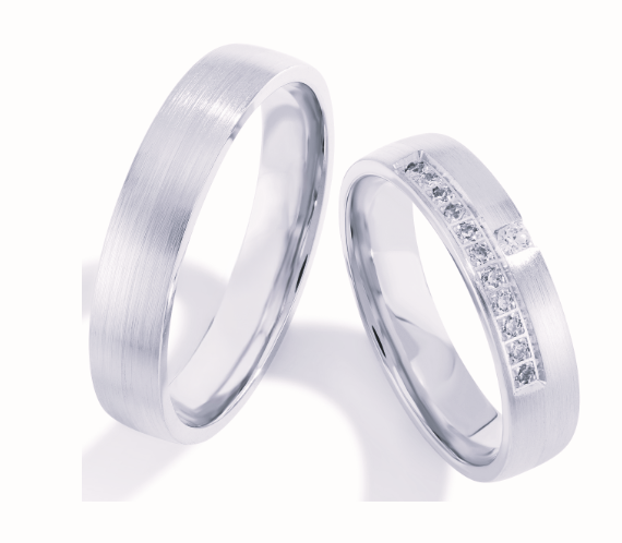 Trouwringen Zilver model 40125 | Stel uw eigen set samen
