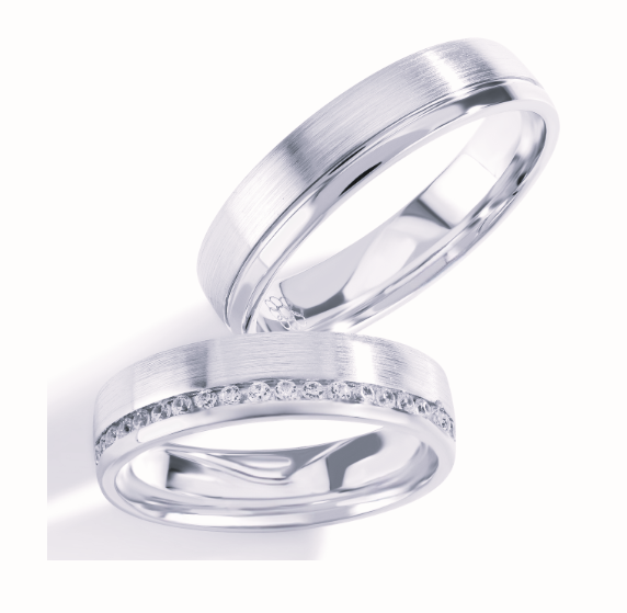 Trouwringen Zilver model 90209 | Stel uw eigen set samen