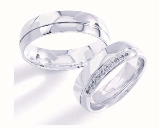 Trouwringen Zilver model 90024 | Stel uw eigen set samen