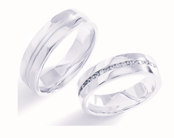 Trouwringen Zilver model 70098 | Stel uw eigen set samen