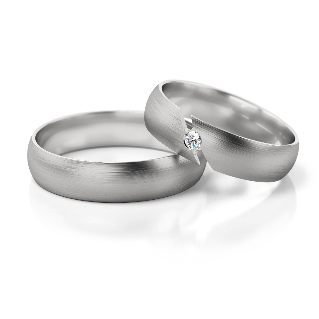 Trouwringen Zilver model 32621 | Stel uw eigen set samen