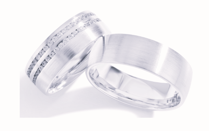 Trouwringen Zilver model 40135 | Stel uw eigen set samen
