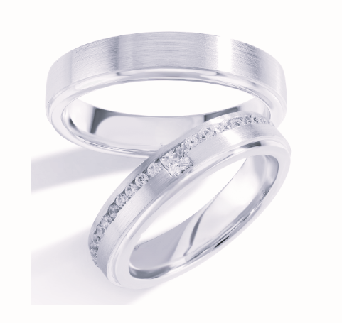 Trouwringen Zilver model 10156 | Stel uw eigen set samen