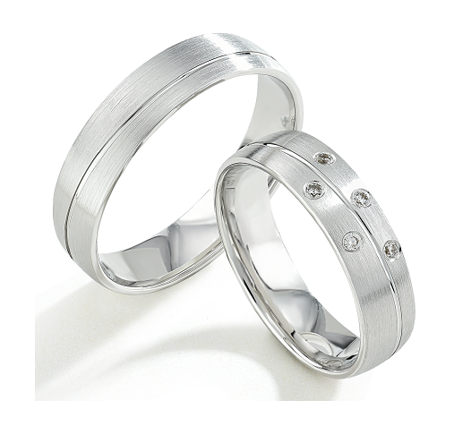 Trouwringen Zilver model 80118 | Stel uw eigen set samen
