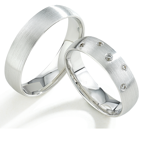 Trouwringen Zilver model 6004 | Stel uw eigen set samen