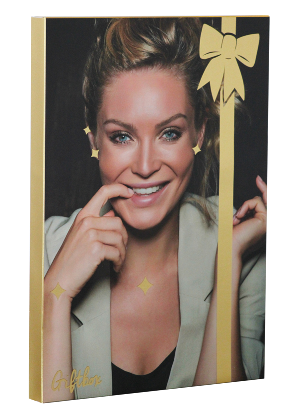 Cadeaubox-Giftbox-Verwenbox-Adventkalender met sieraden gold plated