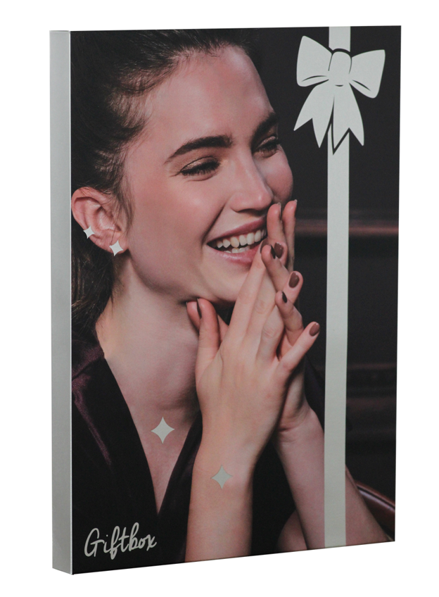 Cadeaubox-Giftbox-Verwenbox-Adventkalender met zilveren sieraden