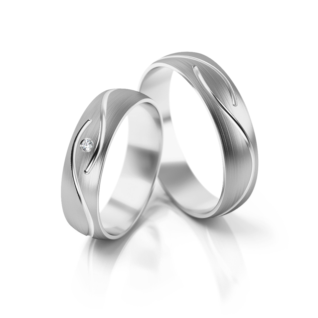 Trouwringen Zilver model 62817 | Stel uw eigen set samen