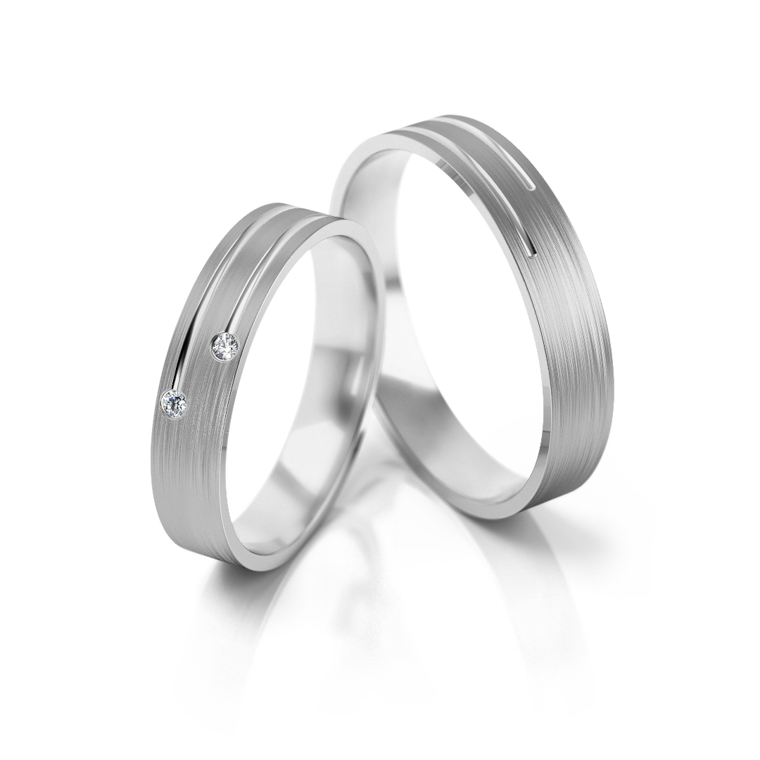 Trouwringen Zilver model 42236 | Stel uw eigen set samen