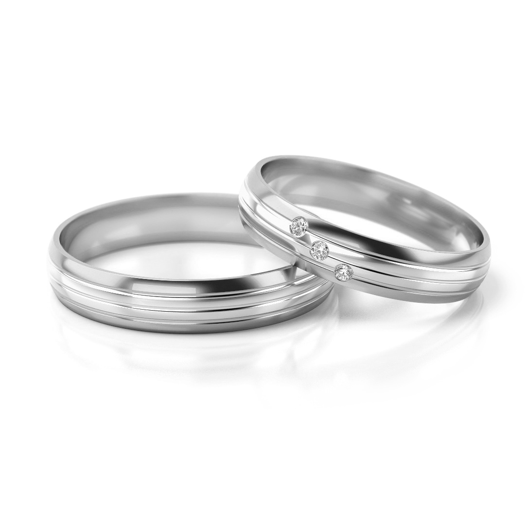 Trouwringen Zilver model 52385| Stel uw eigen set samen