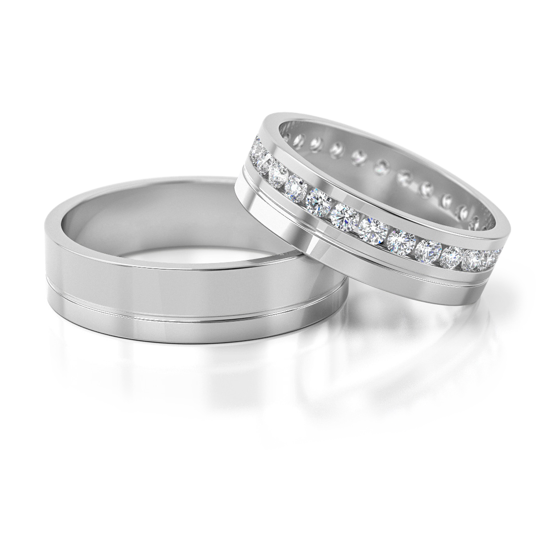 Trouwringen Zilver  model 20782 | Stel uw eigen set samen