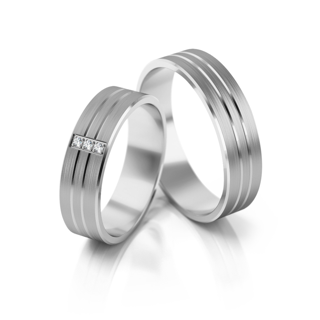 Trouwringen Zilver model 42065 | Stel uw eigen set samen