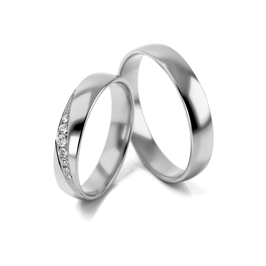 Trouwringen Zilver model 93178 | Stel uw eigen set samen