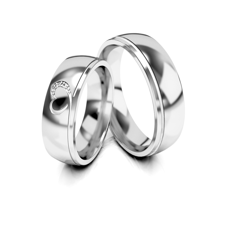 Trouwringen Zilver model 73317 | Stel uw eigen set samen