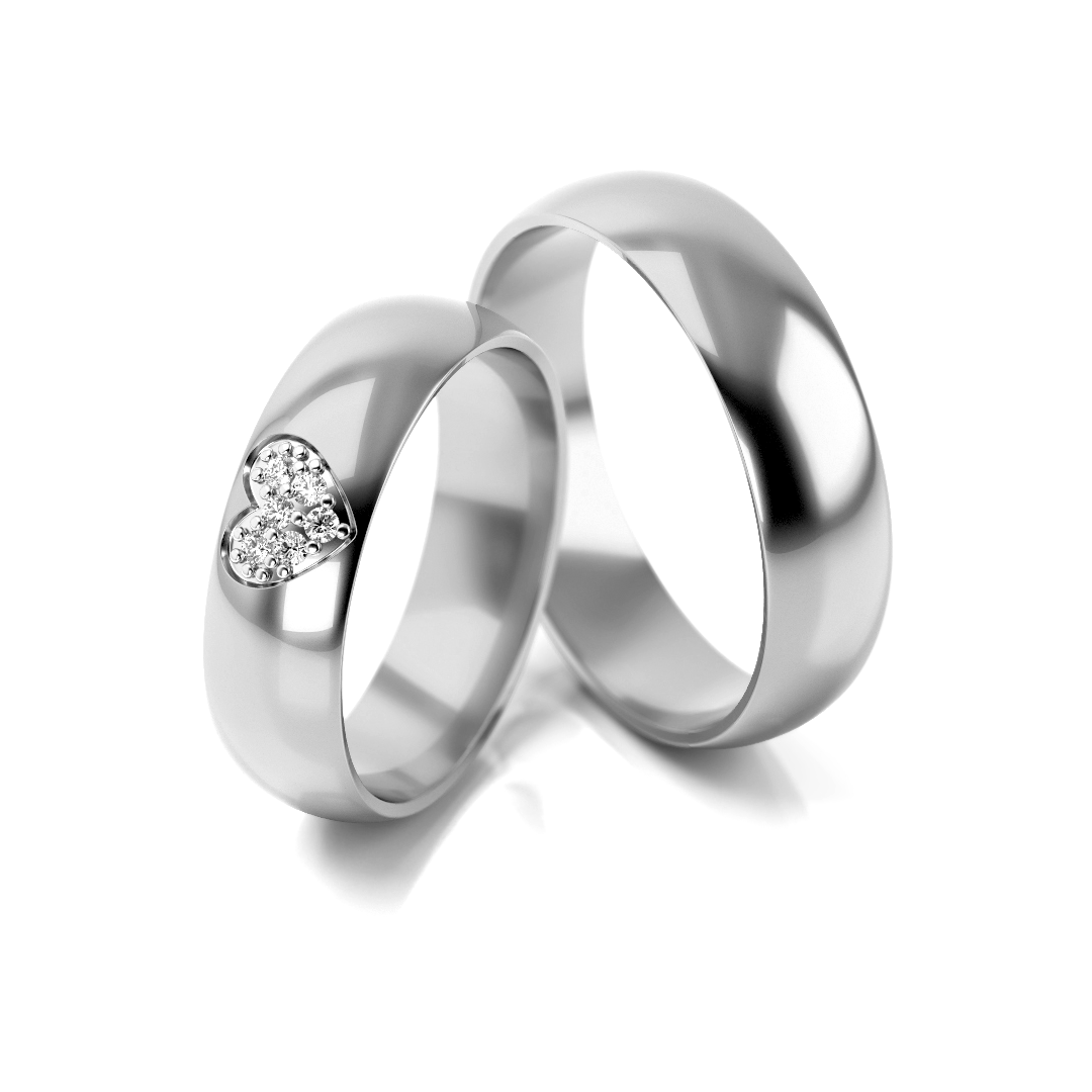 Trouwringen Zilver model 23102 | Stel uw eigen set samen