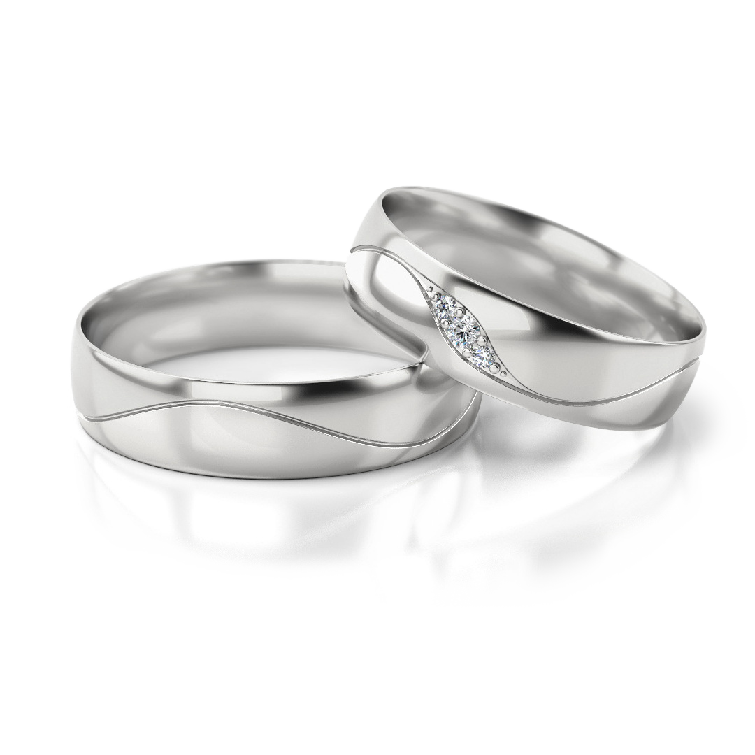 Trouwringen Zilver model 92769 | Stel uw eigen set samen