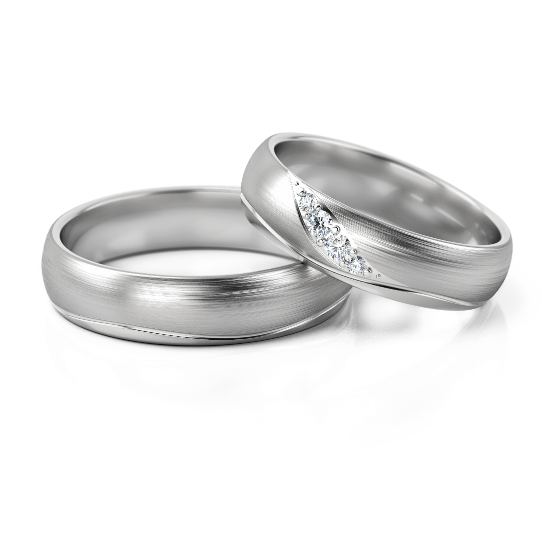 Trouwringen Zilver model 52837 | Stel uw eigen set samen