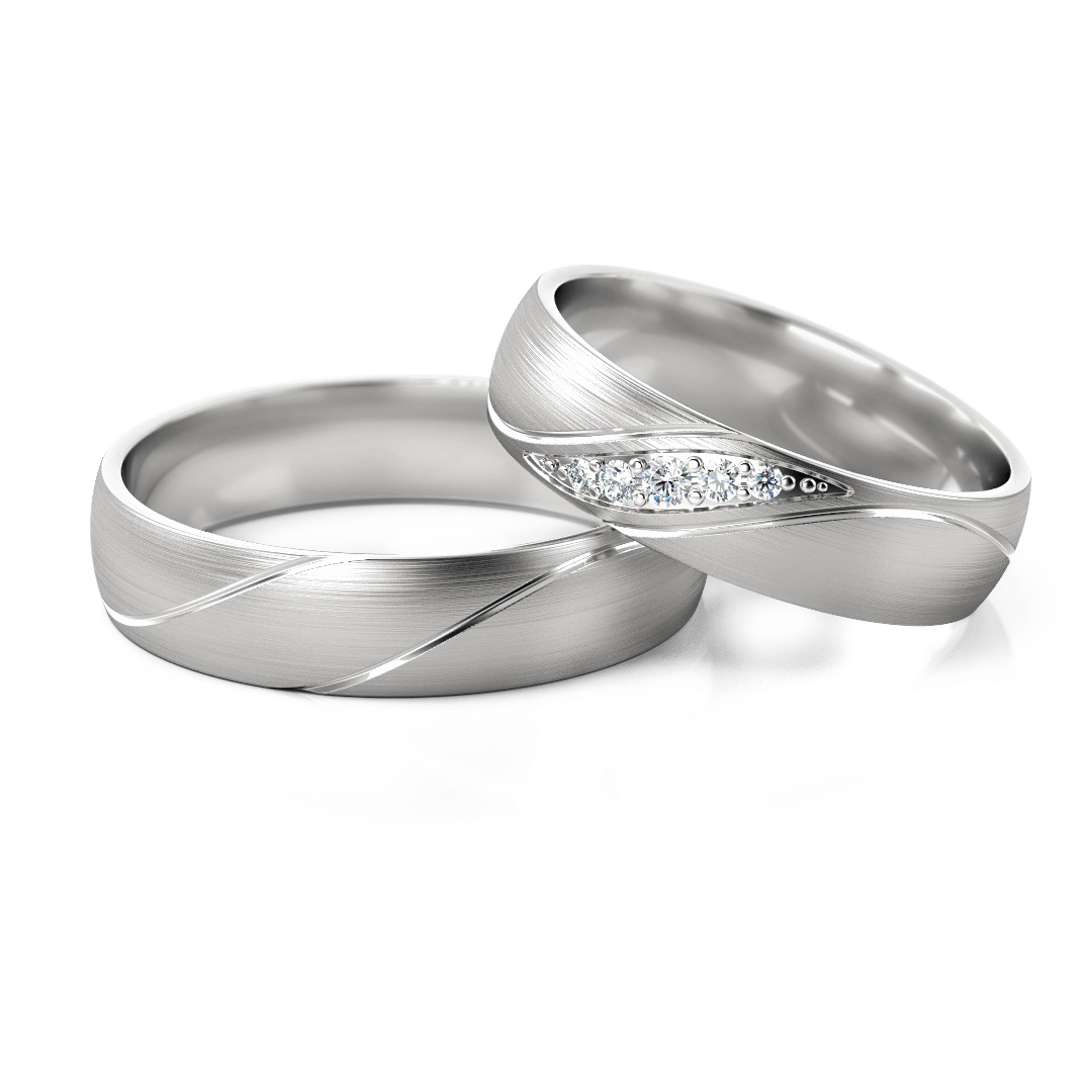 Trouwringen Zilver model 92847 | Stel uw eigen set samen