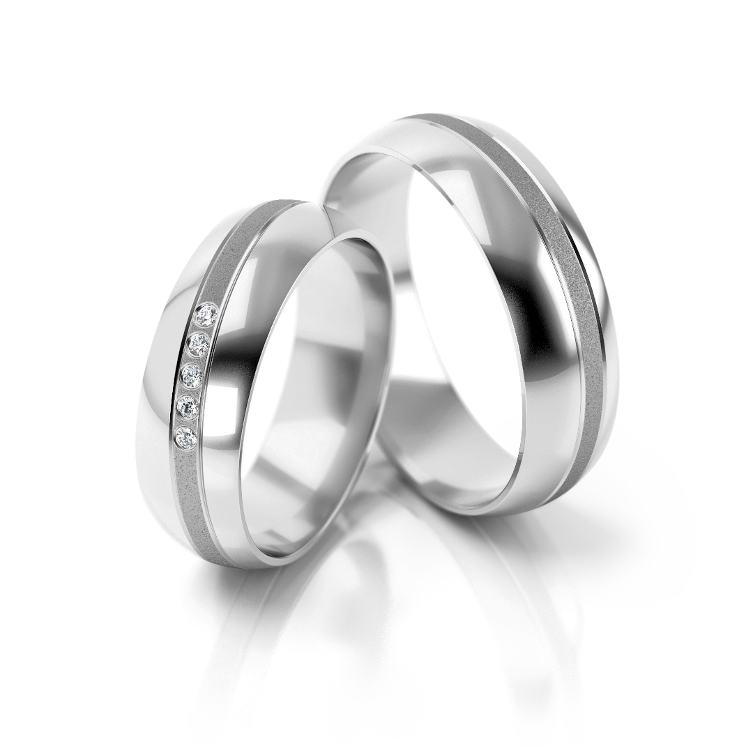 Trouwringen Zilver model 52565 | Stel uw eigen set samen