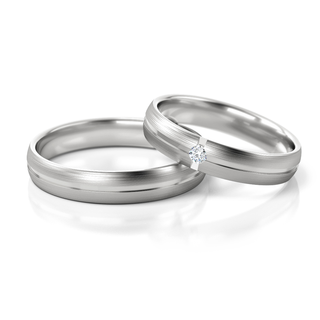 Trouwringen Zilver model 42674 | Stel uw eigen set samen