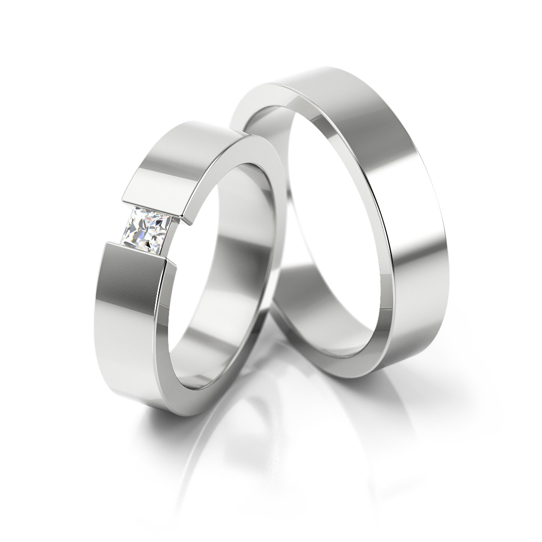 Trouwringen Zilver model 21642 | Stel uw eigen set samen