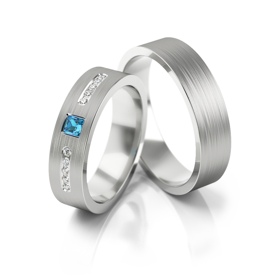 Trouwringen Zilver model 52176 | Stel uw eigen set samen