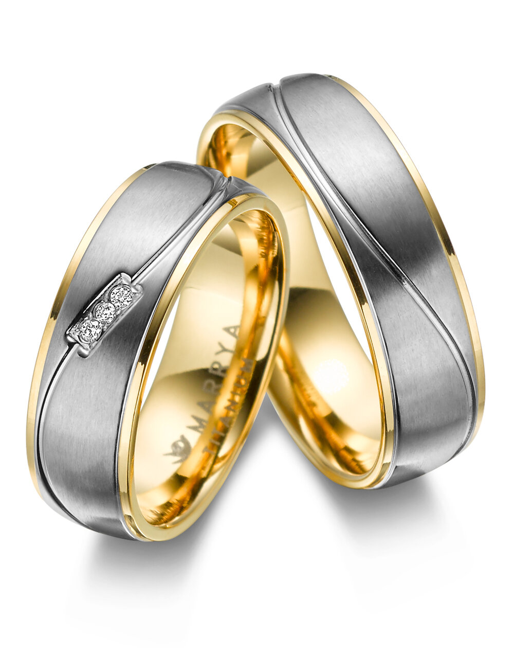 Trouwringen Titanium model 1051 | Stel uw eigen set samen