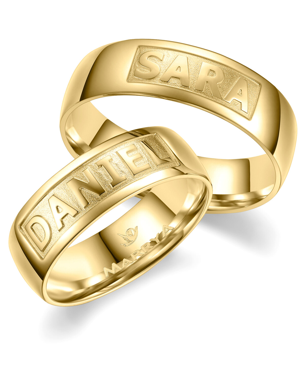 Trouwringen Geelgoud model 2525 | Stel uw eigen set samen