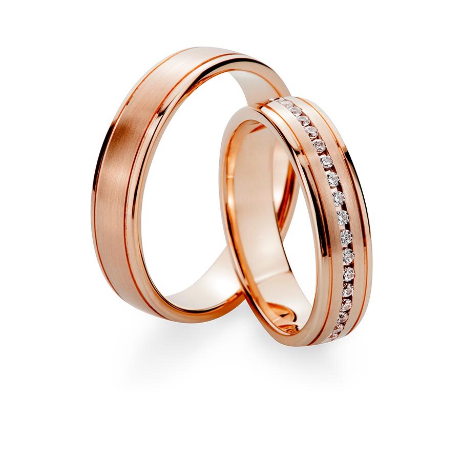 Trouwringen Roségoud model 17418 | Stel uw eigen set samen