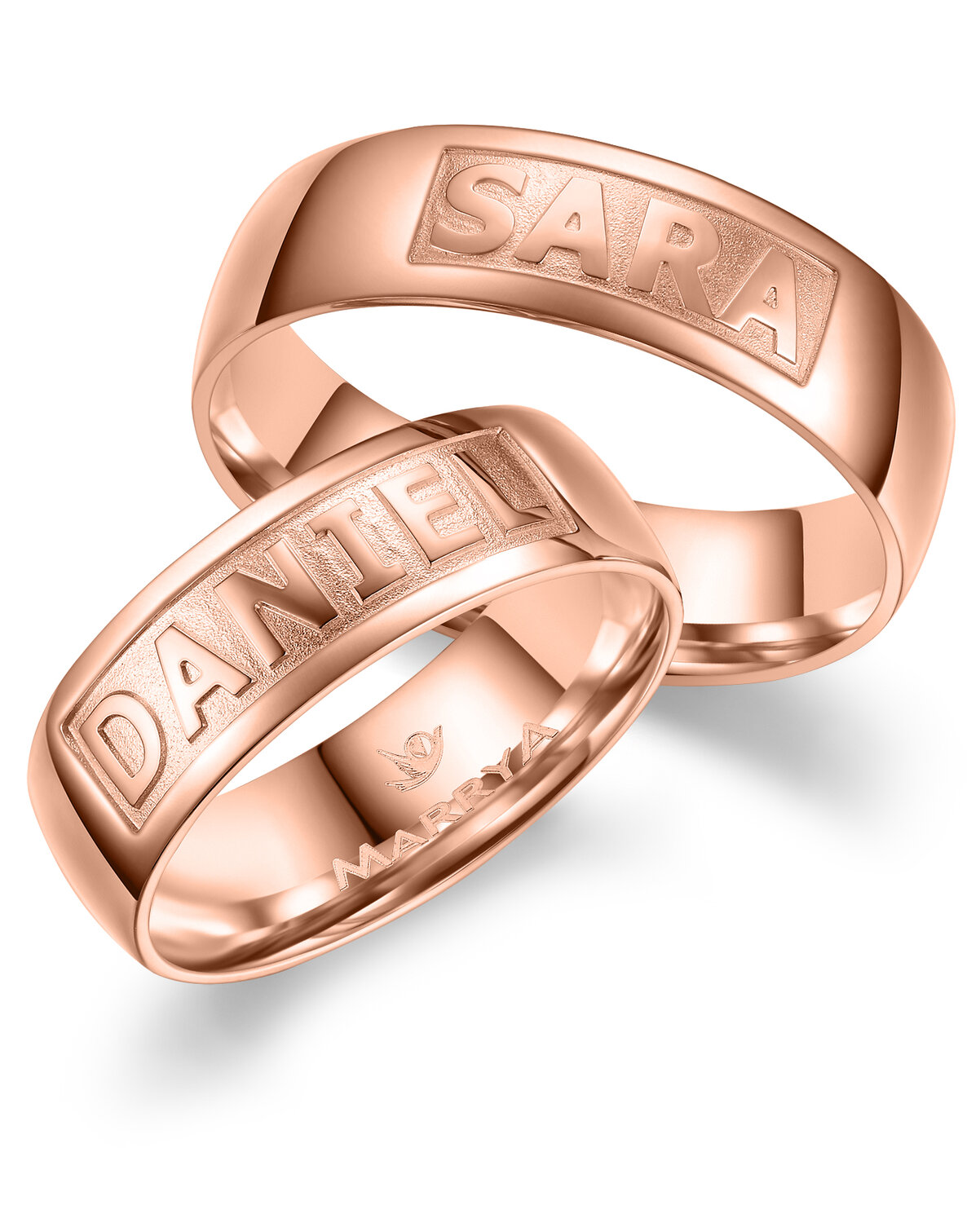Trouwringen Roségoud model 2525 | Stel uw eigen set samen