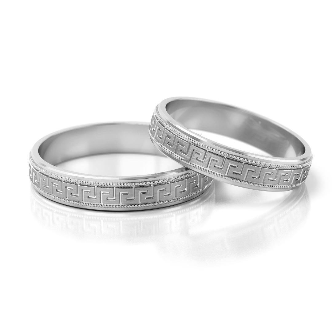 Trouwringen Goud model 82125 | Witgoud