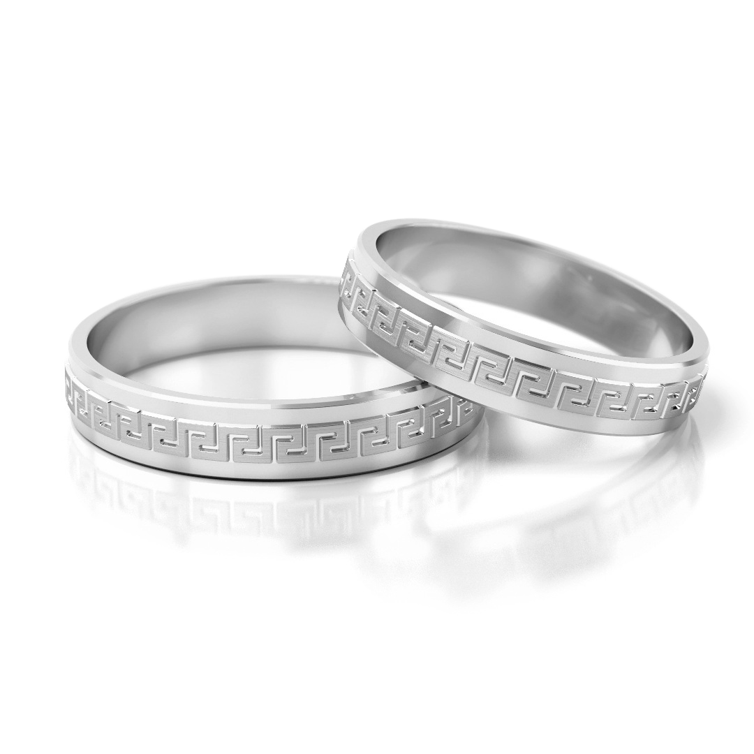 Trouwringen Goud model 82025 | Witgoud