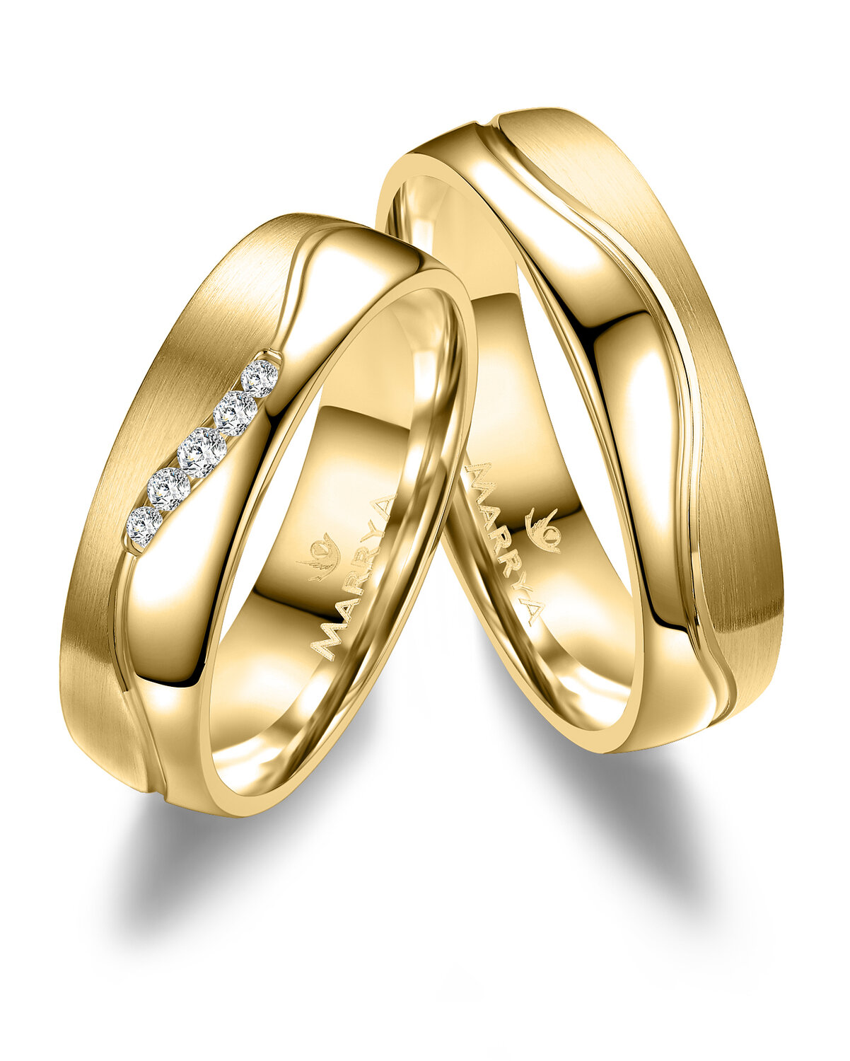 Trouwringen Goud model 2121 | Stel uw eigen set samen