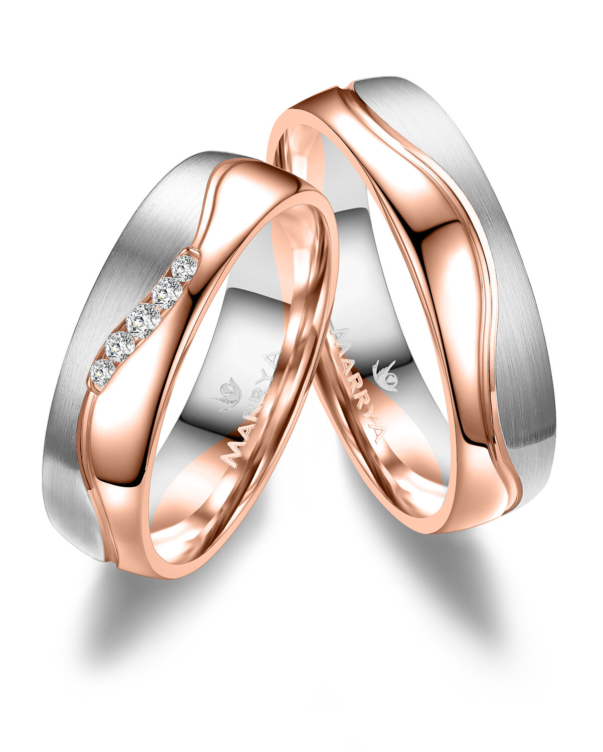 Trouwringen Goud model 2121 | Stel uw eigen set samen