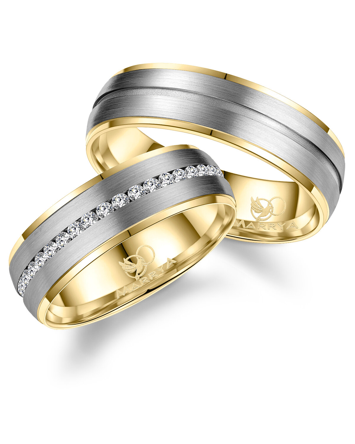 Vriendschapsringen Titanium model 1231 | Stel uw eigen set samen