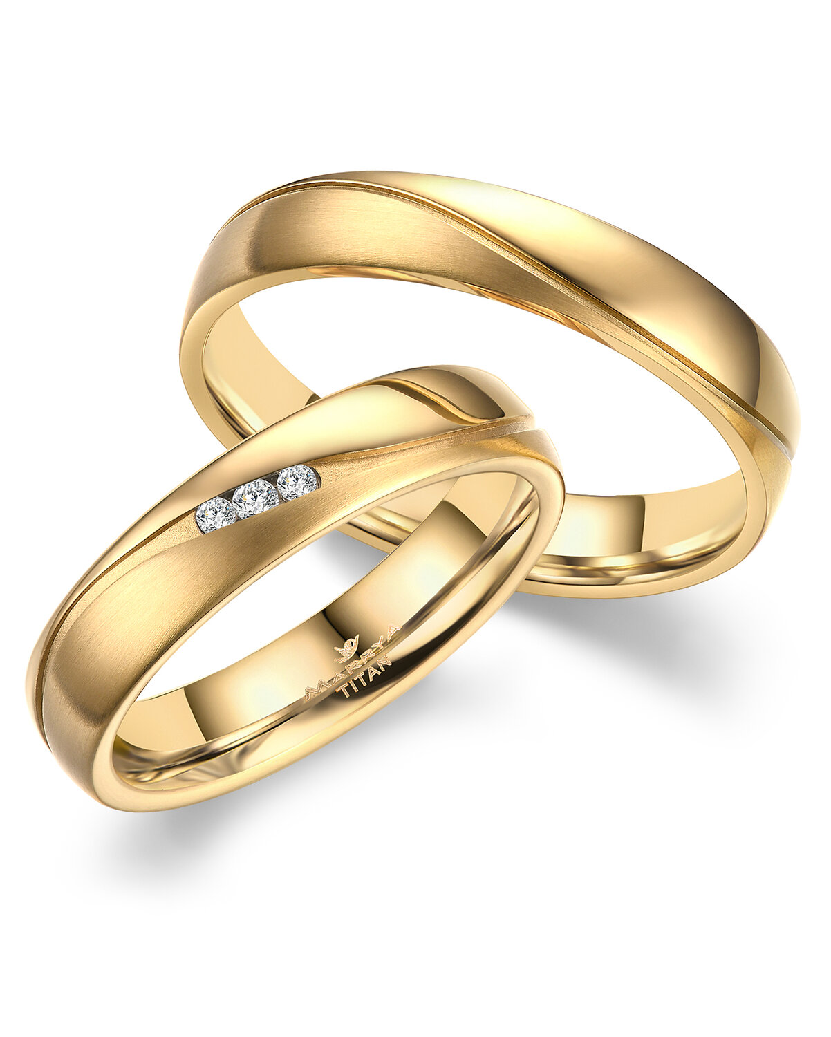 Vriendschapsringen Titanium model 1350 | Stel uw eigen set samen