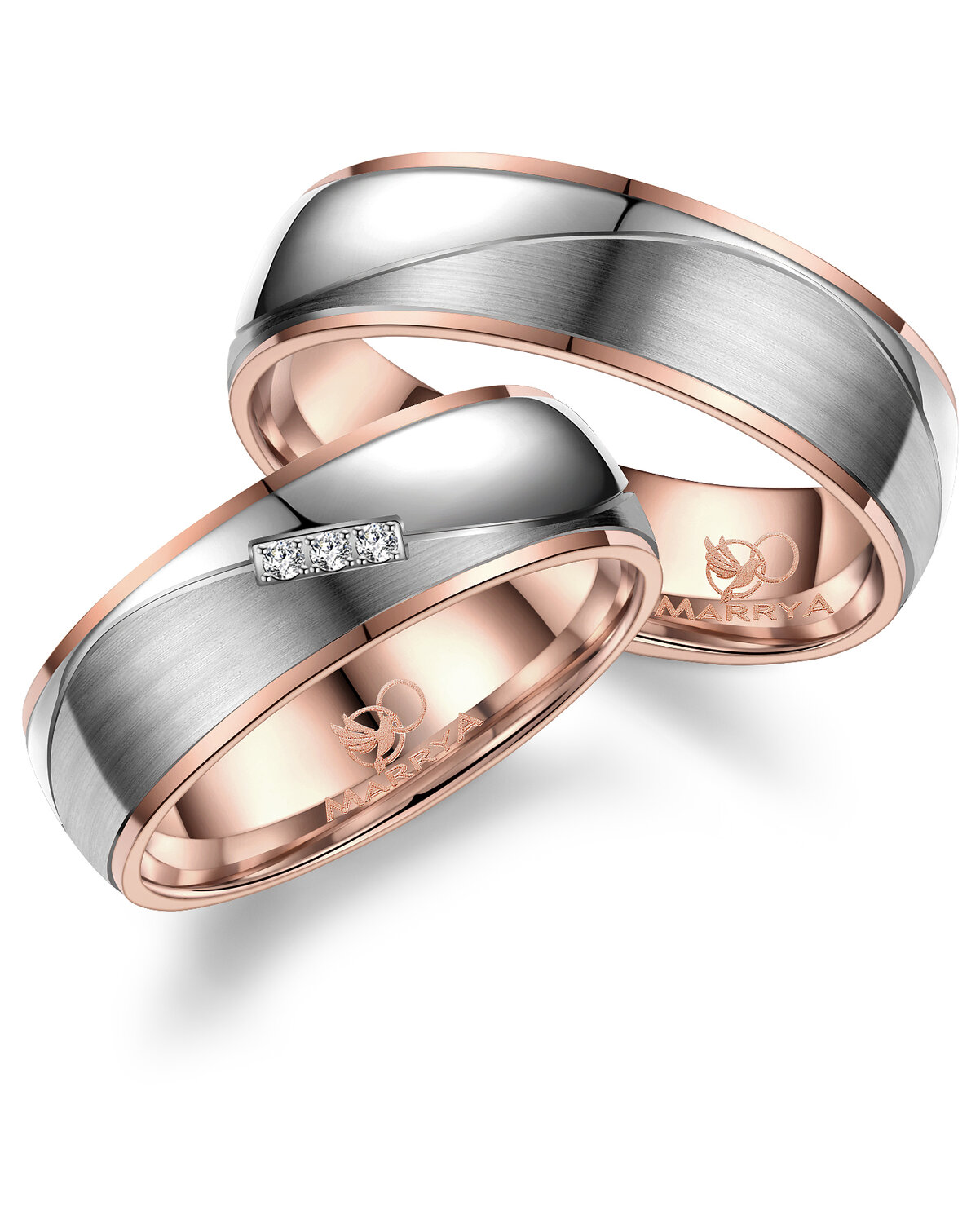 Vriendschapsringen Titanium model 1259 | Stel uw eigen set samen