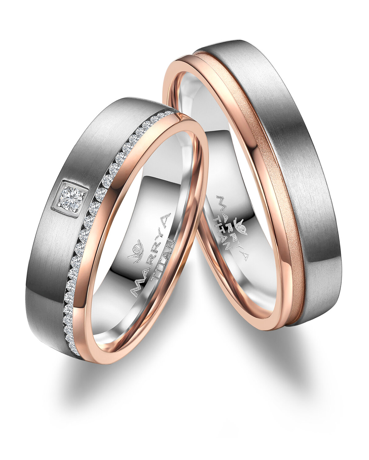 Vriendschapsringen Titanium model 1399 | Stel uw eigen set samen