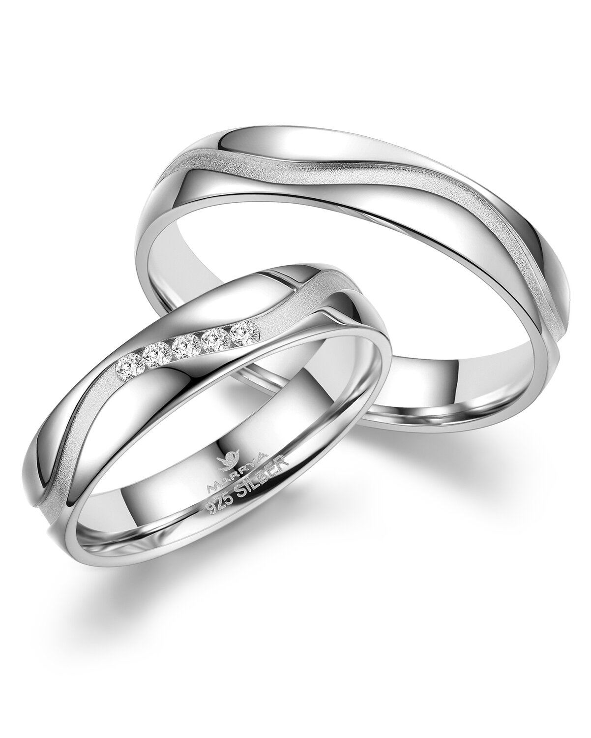 Vriendschapsringen Zilver model 8206| Stel uw eigen set samen