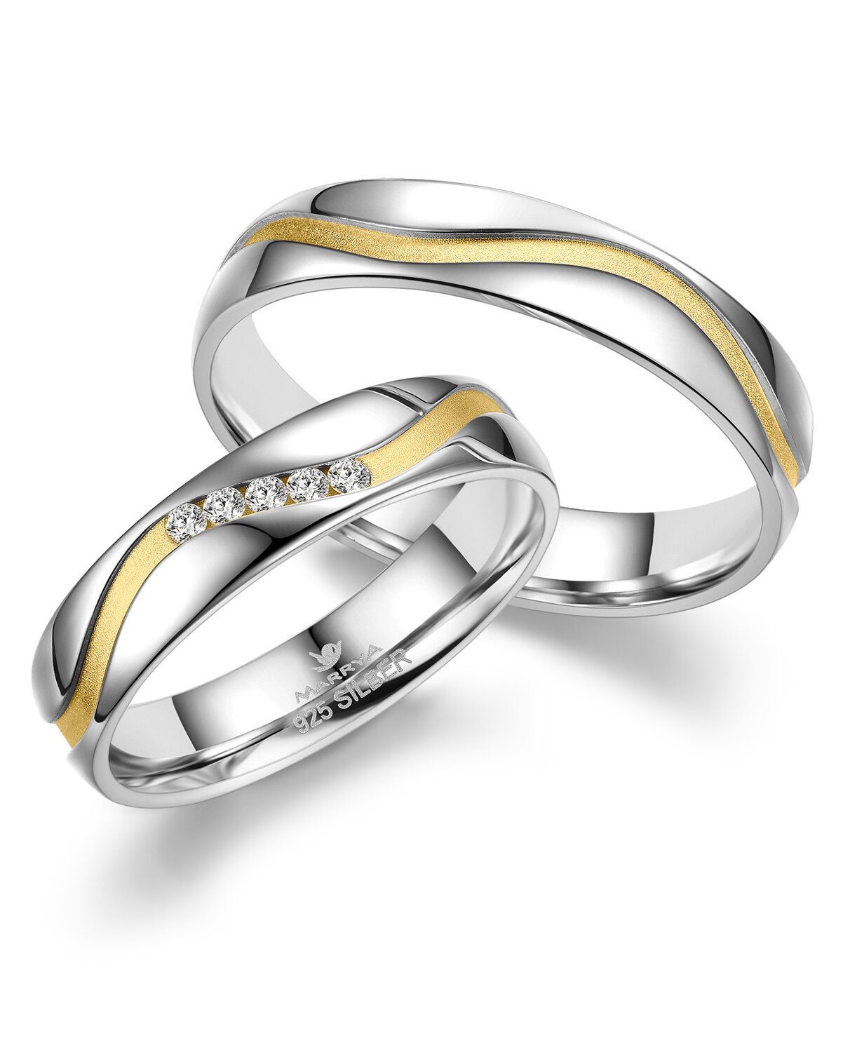 Vriendschapsringen Zilver model 8276 | Stel uw eigen set samen