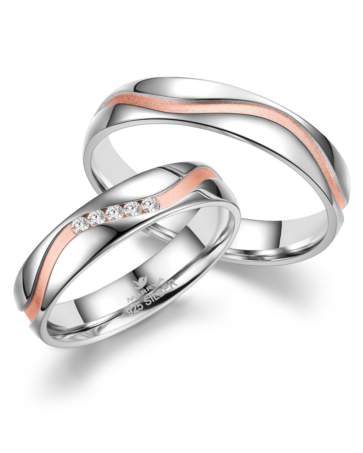 Vriendschapsringen Zilver model 8286 | Stel uw eigen set samen