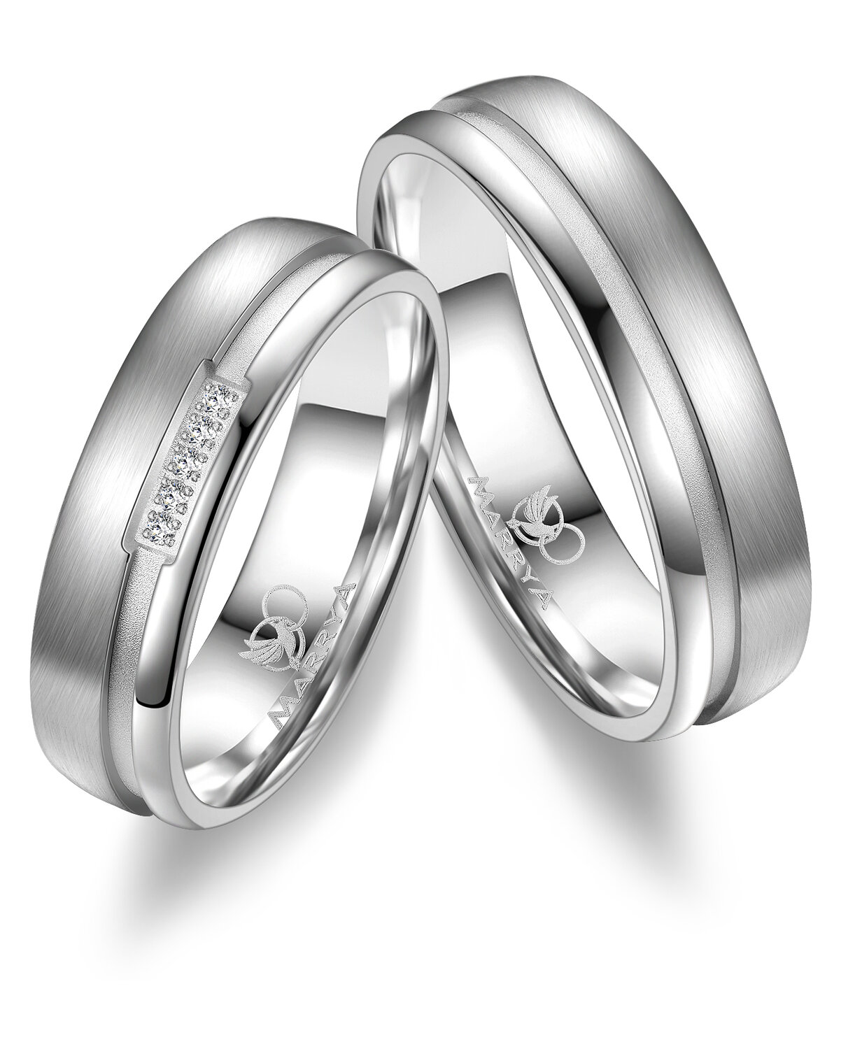 Vriendschapsringen Zilver model 8107 | Stel uw eigen set samen