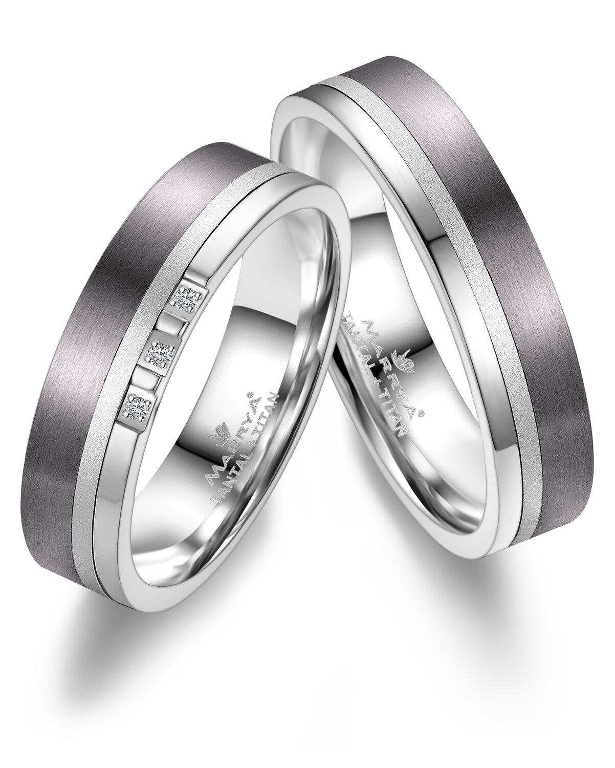 Trouwringen Tantaal model 3300 | Stel uw eigen set samen