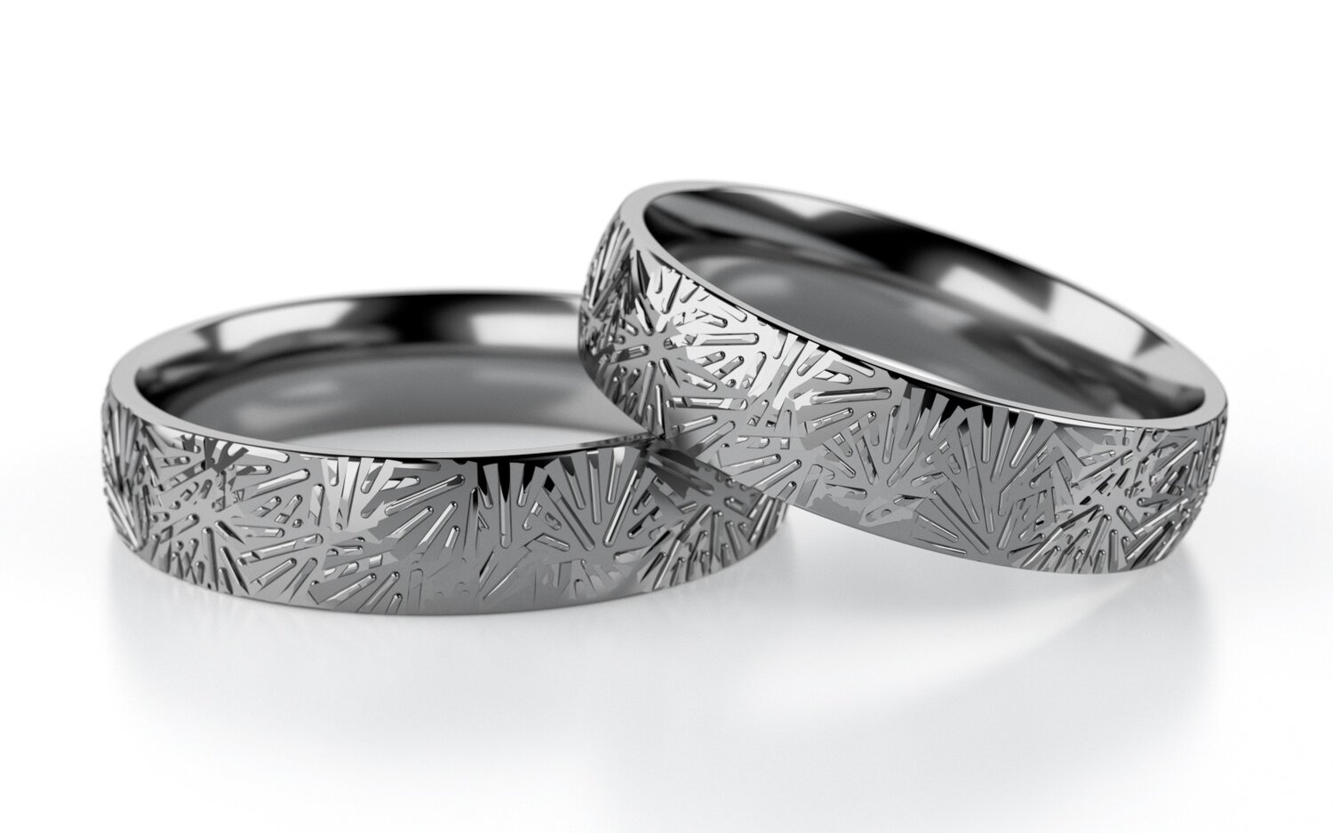 Trouwringen Tantaal  model Nature | Stel uw eigen set samen