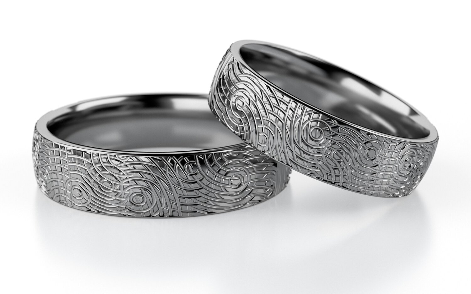 Vriendschapsringen Tantaal  model Texture | Stel uw eigen set samen